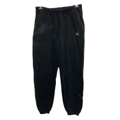 Champion スウェットパンツ M ブラック チャンピオン イージーパンツ リバースウィーブ ワンポイント 古着卸 アメリカ仕入 2509-36