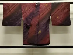 平和屋着物＃道中着　草木文　暈し染め　正絹　逸品　CAAW4852dy