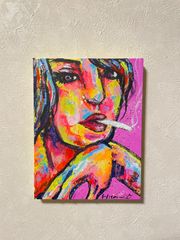 289 Authentic Painting, Original Artwork, Contemporary Art, Canvas, Portrait, Female Portrait, with Certificate of Authenticity