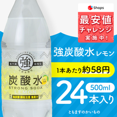 強炭酸水レモン500ml×24本