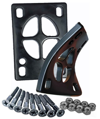 【ショックパッド 6mm＋1 1/4ビス　ソフトPU素材】   スケートボード、スケボー、サーフスケート、ロングボード、サフスケ、ロンスケ、スケートボードパーツ、スケートボード部品、クルーザー、ミニクルーザー、ライザーパット、カスタム、国内ブランド