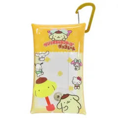【メール便】ポムポムプリン ミニポーチ マルチクリアケース Sサイズ サンリオキャラクターズチョコレート サンリオ バンダイ 小物入れ キャラクター グッズ 