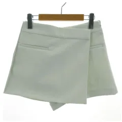 ザラ ZARA スカートパンツ ラップショートパンツ ライトブルーベージュ S