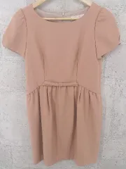 ◇ UNIVERVAL MUSE ユニバーバル ミューズ 半袖 ミニ ワンピース ピンク系 レディース  【1002800985449】のサムネイル