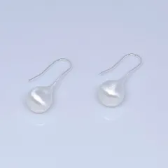 【新品】 ピアス　シルバー　ボールフック　マットメタル　