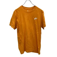NIKE 半袖 ロゴTシャツ オレンジ S ナイキ プルオーバー スポーティー 古着卸 アメリカ仕入 a704-6074