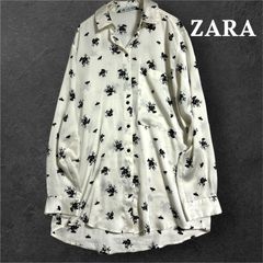 1227 ZARA ザラ 長袖 ブラウス 花柄 フラワー 総柄 S 1227 ZARA ザラ 長袖 ブラウス 花柄 フラワー 総柄 S
