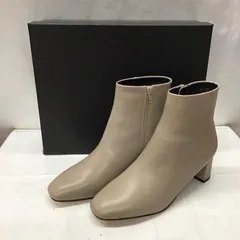 UNTITLED アンタイトル ブーツ ショートブーツ 153-09231 スムースショートブーツ スクエアトウ ヒール 24cm 箱有