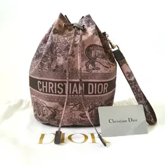 美品　クリスチャン・ディオール　Christian Dior　トワル　ドゥ　ジュイ　巾着バッグ　トラベルポーチ　【900】