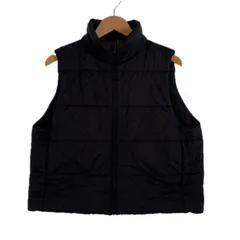 UNIQLO ユニクロ 無地 秋冬 AW ダウンベスト ナイロン/ポリエステル ブラック レディース L【古着】【中古】【送料無料】