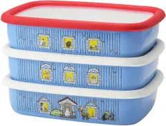 【特価商品】富士ホーロー ムーミンハウス 浅型角容器 Ｍサイズ MOH-3M