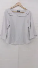 ◇ sophilaソフィラ 大人女子 こなれ感 七分袖 シャツ カットソー サイズF ライトグレー系 レディース E 【1307250039446】のサムネイル