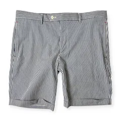 ZARA MAN ザラマン ストライプ ハーフパンツ ショートパンツ EUR44 /ブルー×ホワイト メンズ