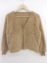 ◇ URBAN RESEARCH DOORS リバーシブル 長袖 ボアジャケット サイズOne ベージュ系 レディース P  【1302270004092】