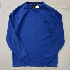 POLO RALPH LAUREN ポロ ラルフローレン サーマル ロンT 青 Lサイズ No.E786