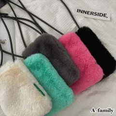 ミニファーポシェット スマバッグ ショルダーバッグ ミニポシェット スマホショルダー フェイクファー  ファー ふわふわ 無地 冬物 鞄 かばん お出かけ