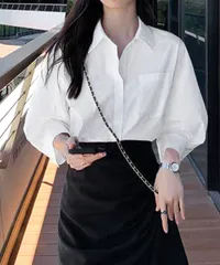 シャツブラウス レディース 七分袖シャツ