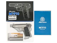 ブローニングM1910 レプリカ（マルシン）製　シルバー　メルカリ便 レプリカ製 マルシン製？ FN M1910 ブローニング ガスガン