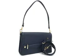 ■新品同様■ BARCOS バルコス 3WAY レザー ショルダーバッグ クロスボディ クラッチ レディース ネイビー系 BK7006