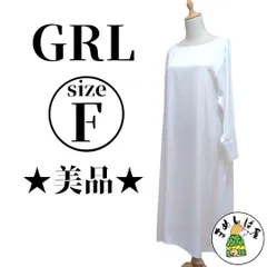 グレイル【F】ロングワンピース 人気完売品 Iライン 美シルエット きれいめ白
