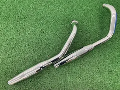 スティード400 マフラー 最終値下 極太フレアカット2in1マフラー110φ / スティード400・600