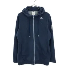 アディダス ジップパーカー L ブルー系 adidas メンズ