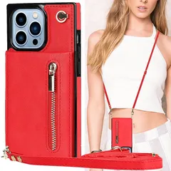 iPhone14 Pro 6.1（2022）対応 スマホ 携帯 用 ケース iphone 14 pro case 肩掛け 首かけ 斜めがけ ショルダー ケースiPhone14 Pro 財布型 ケースiphone14プロ ケース iphone14 pro ケ 0