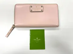 kate spade NEW YORK ジッピーレザーウォレット ラウンドジップウォレット 長財布 ピンク