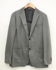 【未使用・タグ付】 UNIQLO ドライイージージャケット 2B テーラードジャケット シングル グレー 311-071385 メンズ ユニクロ SIZE：L■0618U⑭