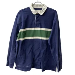 L.L.Bean 長袖 ラガーシャツ XL ネイビー エルエルビーン ポロシャツ 古着卸 アメリカ仕入 a708-5080