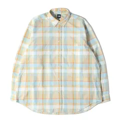 【美品】THE NORTH FACE ノースフェイス シャツ ホワイトデューン オレンジ(WO) サイズ:M | 25SS マドラスチェック ボタンダウンシャツ (L/S Madras Shirt) | トップス カジュアルシャツ 長袖【メンズ】【中古】