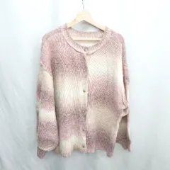 ◇ ⊇ Chaco closet　長袖 ニットカーディガン サイズF ピンク系 レディース E  【1411280025925】