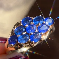 【買取店】K14 14K サファイヤ アンティーク調　指輪 19号 3.7g　C357