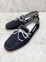 STEFANO ROSSI ステファノロッシ デッキ スリッポン シューズ size24.0/黒  ■■レディース