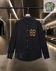 【今日WTO】Balenciaga 双 BB 手描きグラフィックシャツ-VE02