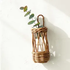 籐 ラタン 天然素材 籠 カゴ 花器 フラワーベース レトロ まとめ売り7点 楽天市場】【公式】フラワーベース おしゃれ 花瓶 ラタン