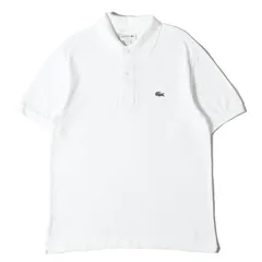 LACOSTE ラコステ ポロシャツ サイズ:US S / ワンポイント ワニワッペン 刺繍 ピケ ポロシャツ (F8455) / CLASSIC FIT / ホワイト 白 / トップス 半袖【メンズ】【中古】