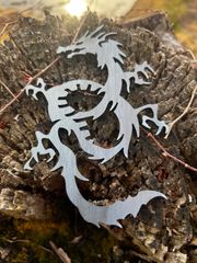 2個 S字フック ドラゴン 龍 オリジナル キャンプ アウトドア ギア 無骨