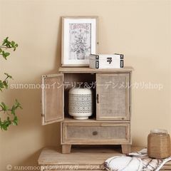 フレンチカントリー北欧調ホワイトサイドキャビネット飾り棚収納家具姫