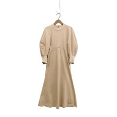 Mame Kurogouchi マメクロゴウチ Classic Cotton Dress クラシックコットン ワンピース ベージュ 1 MM22PS-JS728