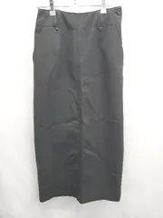 ◇ ⊇ BEAUTY & YOUTH ビューティアンドユース スリット ロング丈 タイト スカート サイズM ブラック レディース E  【1411070011794】