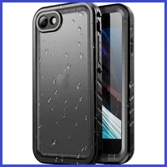 SPORTLINK iPhone SE2 防水ケース iPhone SE3 防水ケース iPhone 7/8/SE2/SE3 ケース 完全防水 IP68防水規格 水中撮影 米軍規格 QI充電対応 iPhone SE 第3世代 ケース 防塵 防雪 耐衝撃 iPh