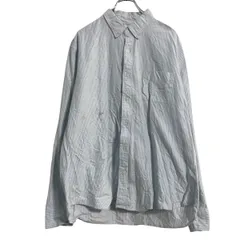 J.CREW 長袖 ストライプシャツ XL ホワイト ライトブルー ジェイクルー ビッグサイズ ボタンダウン 古着卸 アメリカ仕入 a701-5487のサムネイル