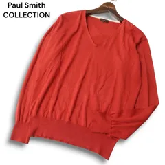 Paul Smith COLLECTION ポールスミス コレクション 通年★ Vネック コットン ニット セーター Sz.L　メンズ