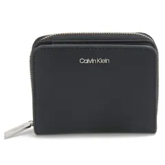 CALVIN KLEIN JEANS カルバンクラインジーンズ 二つ折り財布 メンズ ブラック K60K611937 BEH CK MUST M ZIPAROUND