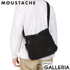 ムスタッシュ ショルダーバッグ メンズ 斜めがけバッグ ブランド MOUSTACHE バッグ 斜めがけ 軽量 軽い B5 スクエア JVJ-4110 BLACK