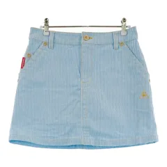 サイズ：9 LECOQ GOLF ルコックゴルフ  インナー付ストレッチスカート ストライプ柄 ブルー系 [240101211370]# ゴルフウェア レディース ストスト