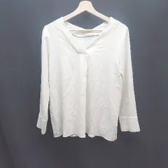 ◇ ◎ URBAN RESEARCH DOORS きれい系 Ⅴネック シンプル 長袖 カットソー サイズONE アイボリー レディース E 【1308290040027】