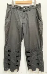 ★新品★アリストトリスト　フラワープリント クロップドパンツ M ブラック ☆新品☆アリストトリストフラワープリント クロップドパンツ M