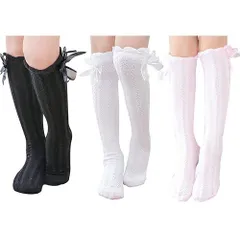 キッズソックス 靴下 3足セット ハイソックス ガールズ 子供フォーマル服用
